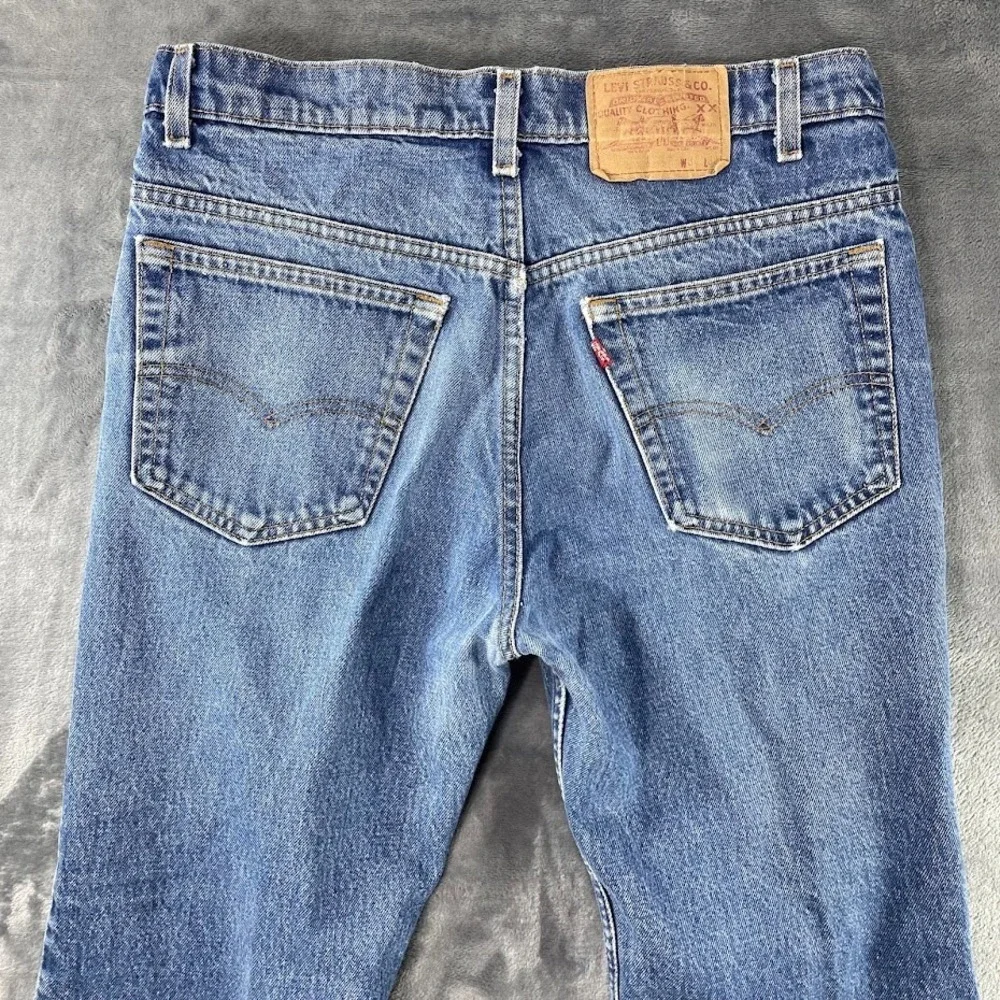 Vintage 80s Levis 517 xx Denim Jeans 33x29 Talon Zip 517 0217 Red Tab USA